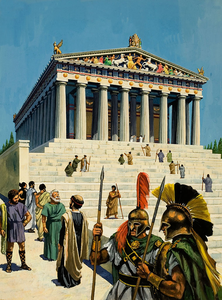The Parthenon (Original) art by Harry Green Art at The Illustration Art Gallery