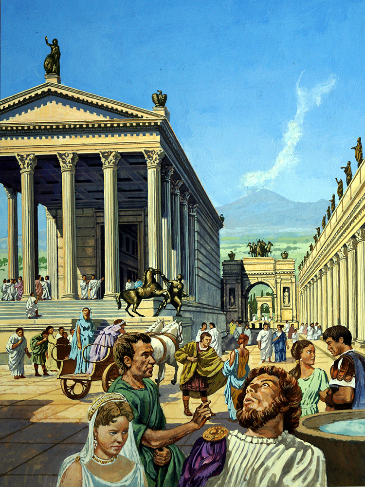 Pompeii (Original) art by Harry Green Art at The Illustration Art Gallery