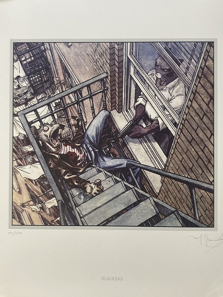 Stairwell (Limited Edition Print) (Signed) art by Juanjo Guarnido Art at The Illustration Art Gallery
