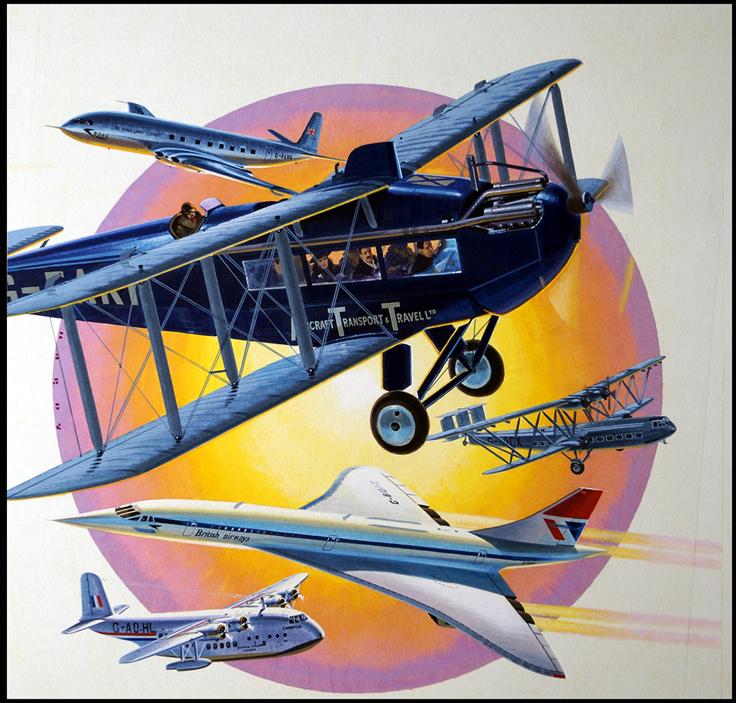 Taking Off (Original) (Signed) art by Air (Wilf Hardy) at The Illustration Art Gallery