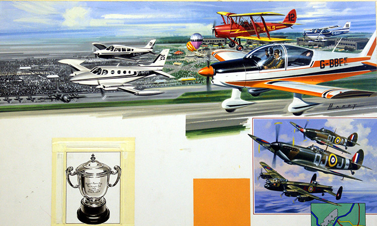 Kings Cup Air Race (Original) (Signed) by Air (Wilf Hardy) at The Illustration Art Gallery
