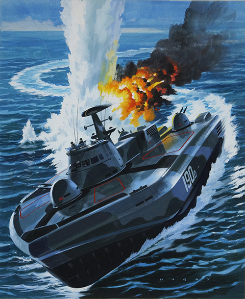 100mph Super Ships (Original) (Signed) by Sea (Wilf Hardy) at The Illustration Art Gallery