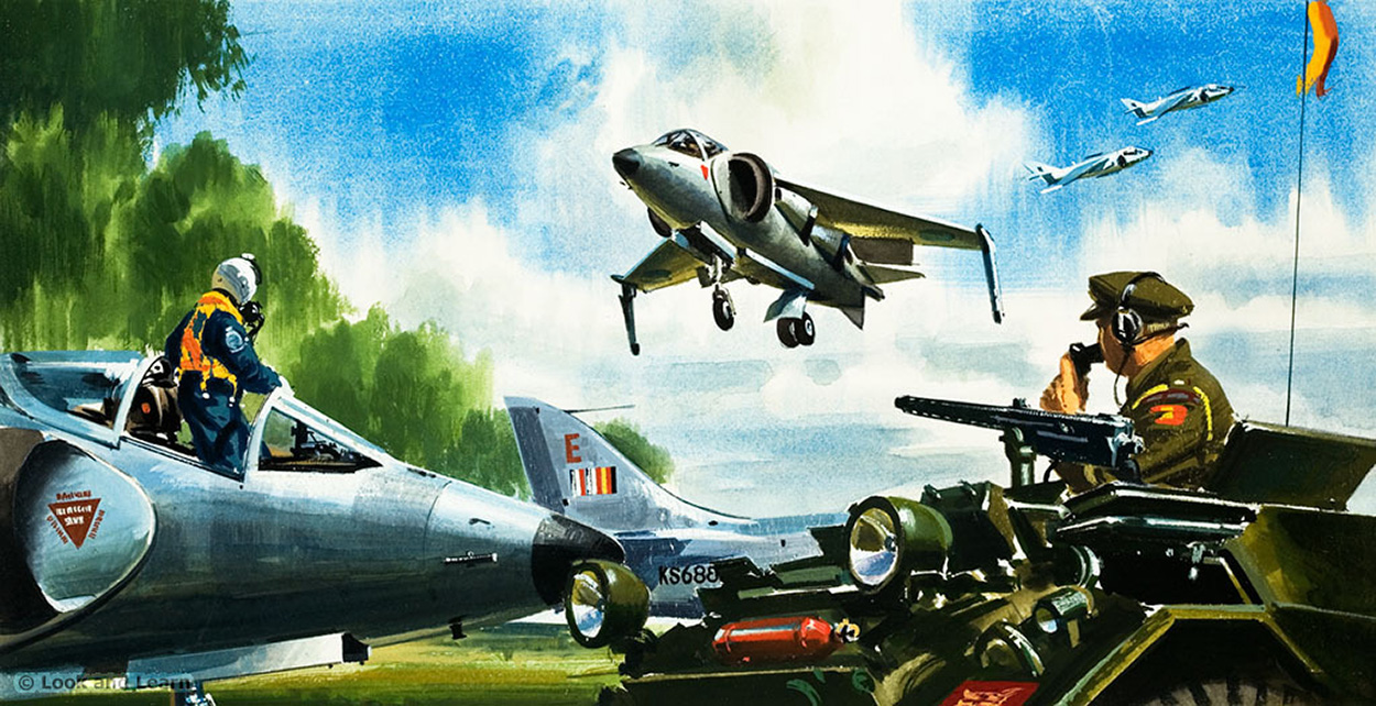 Harrier Jump Jet (Original) art by Air (Wilf Hardy) at The Illustration Art Gallery