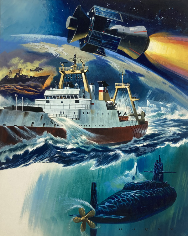 From Space to the Hidden Depths (Original) (Signed) by Wilf Hardy at The Illustration Art Gallery