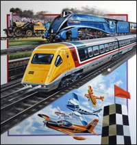 Rail and Flight art by Wilf Hardy
