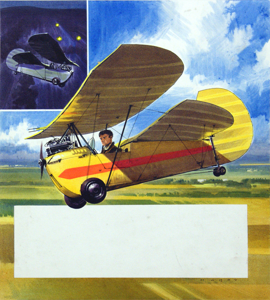 The Flying Flea (Original) (Signed) art by Air (Wilf Hardy) at The Illustration Art Gallery