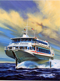 The Flying Ferry (Original) (Signed)