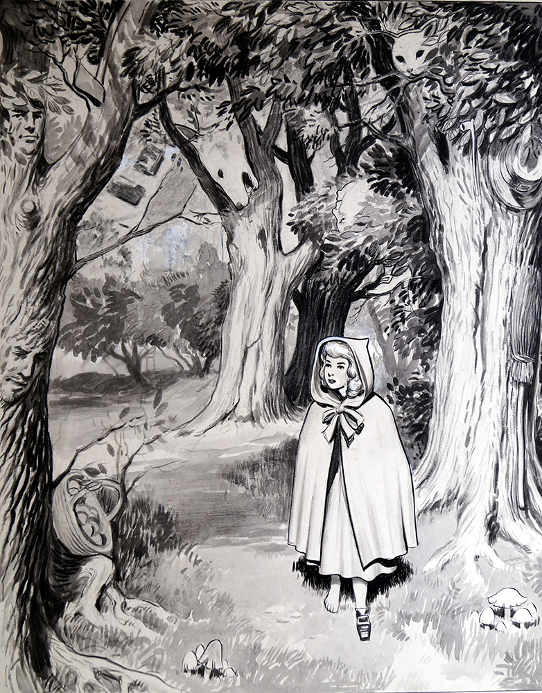 Little Red Riding Hood (Original) (Signed) art by Don Harley at The Illustration Art Gallery
