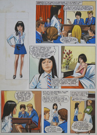 Enid Blyton's The Naughtiest Girl in the School: The Truth (THREE pages) art by Tony Higham