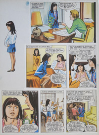 Enid Blyton's The Naughtiest Girl in the School: The Last Promise (THREE pages) art by Tony Higham