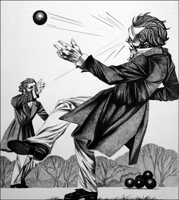 Strange Duels (Original) by Richard Hook at The Illustration Art Gallery