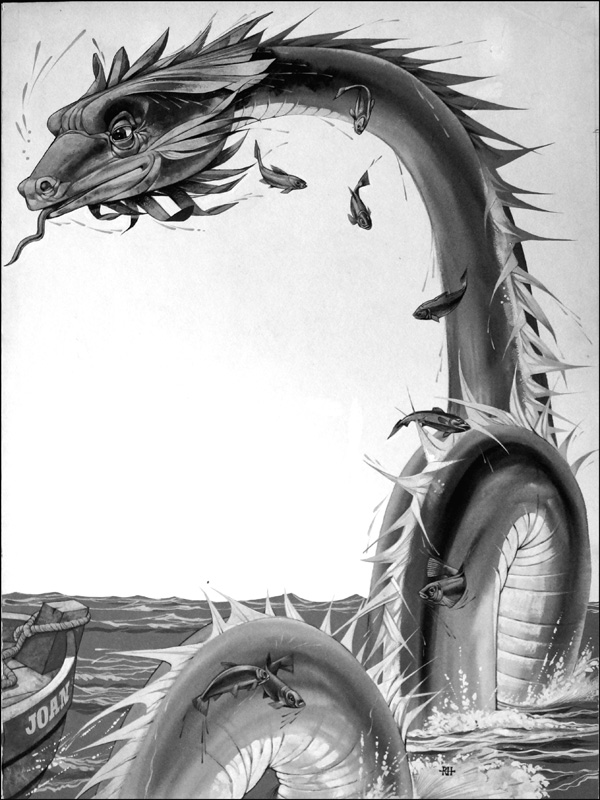 The Gloucester Sea Serpent (Original) (Signed) by Richard Hook at The Illustration Art Gallery