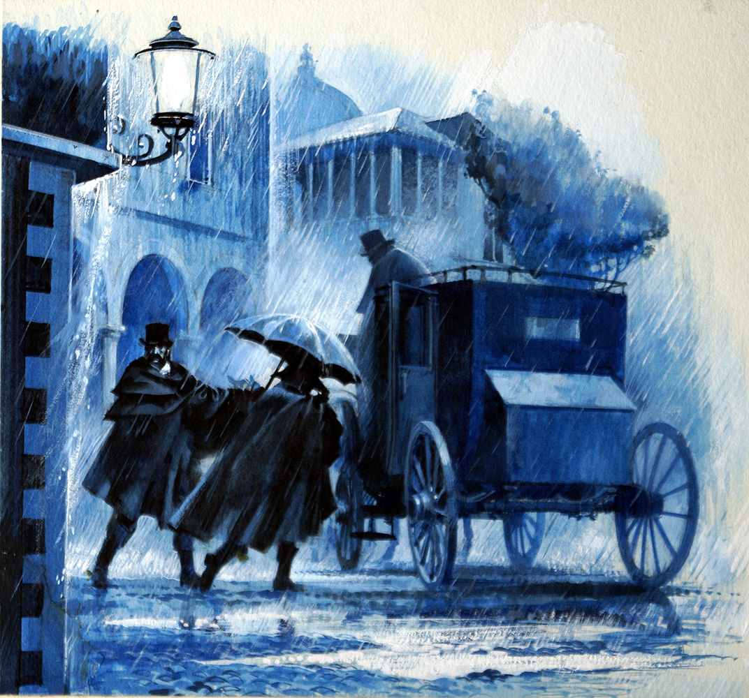 A Dark and Stormy Night (Original) art by Andrew Howat at The Illustration Art Gallery