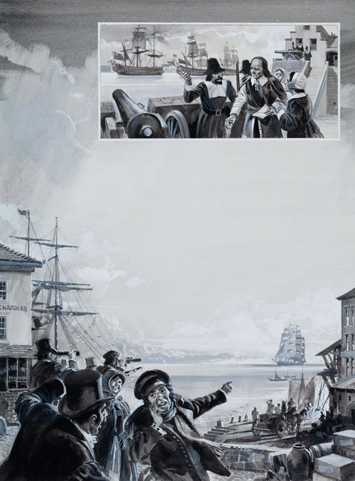 The Merchant Seamen (Original) by British History (Howat) at The Illustration Art Gallery