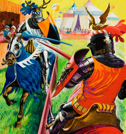 The Joust (Original) by British History (Howat) at The Illustration Art Gallery