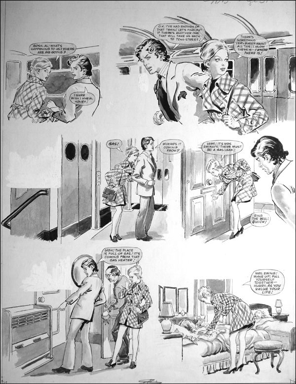 Al and Ann and the New York Mystery (TWO pages) (Originals) by Mike Hubbard Art at The Illustration Art Gallery