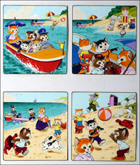Num Num - On Holiday (TWO pages) art by Gordon Hutchings