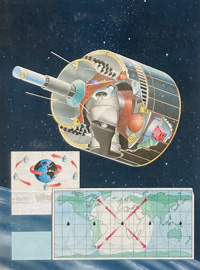 Meteosat - The Weather Watcher art by Len Huxter