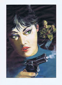 The Modesty Blaise Artists (Illustrators Special Hardcover Edition) Signed Plate by John M Burns