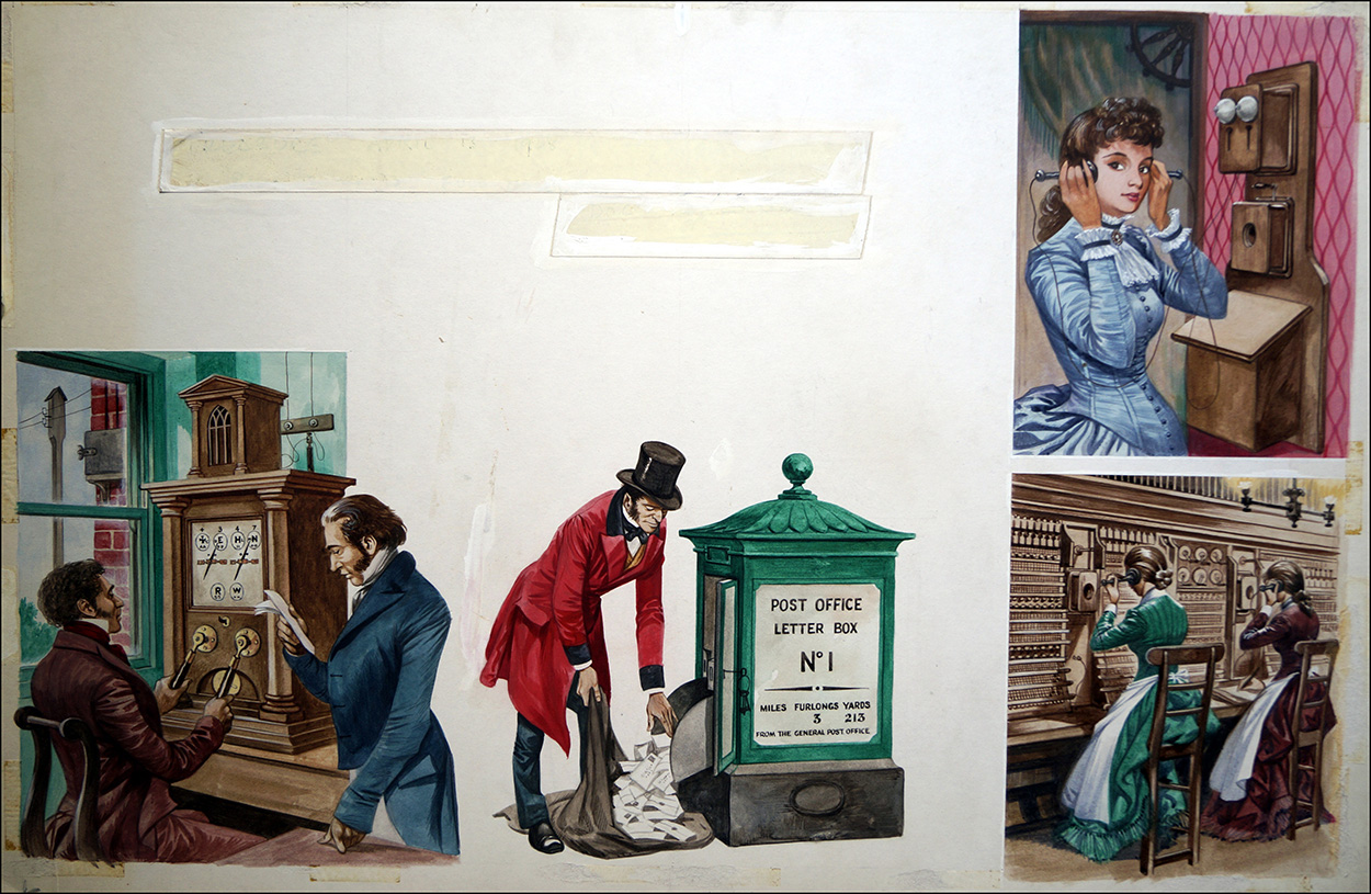 Victorian Communications (Original) art by British History (Peter Jackson) at The Illustration Art Gallery