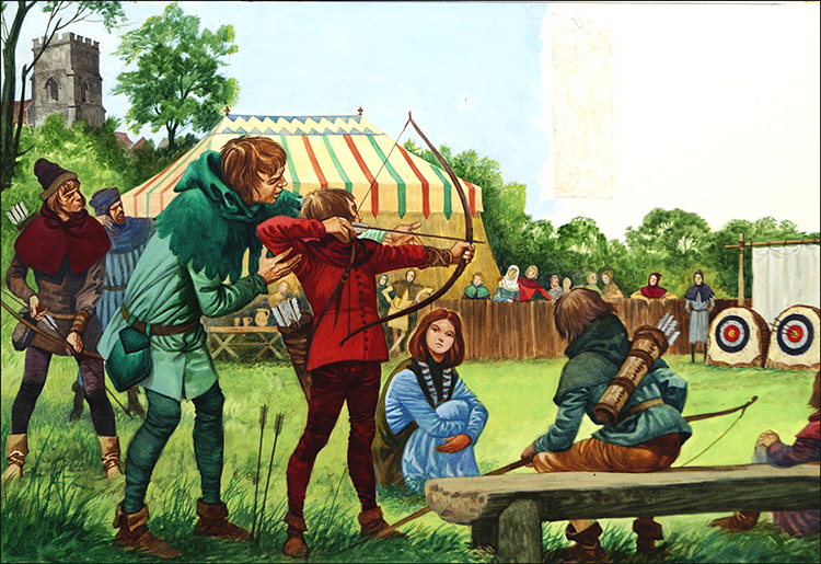 Target Practice (Original) by British History (Peter Jackson) at The Illustration Art Gallery