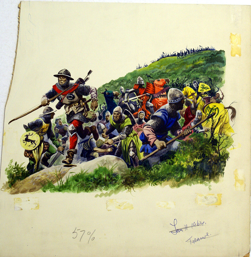 The Battle of Bannockburn (Original) art by British History (Peter Jackson) at The Illustration Art Gallery