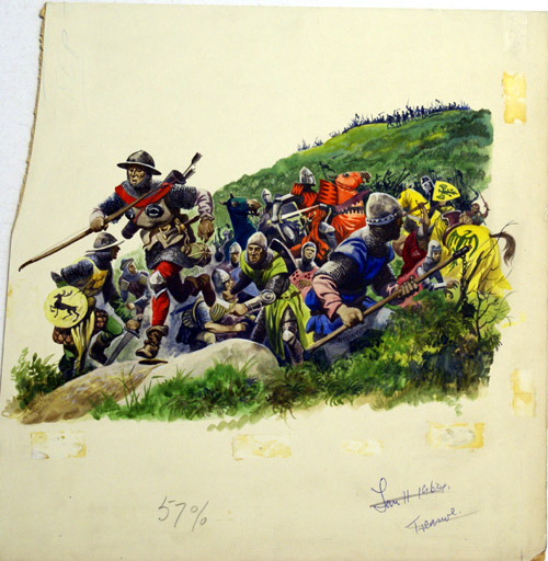 The Battle of Bannockburn (Original) by British History (Peter Jackson) at The Illustration Art Gallery