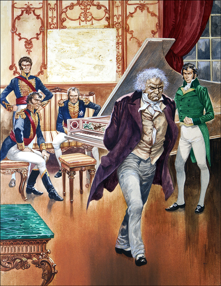 Ludwig van Beethoven (Original) art by Peter Jackson at The Illustration Art Gallery