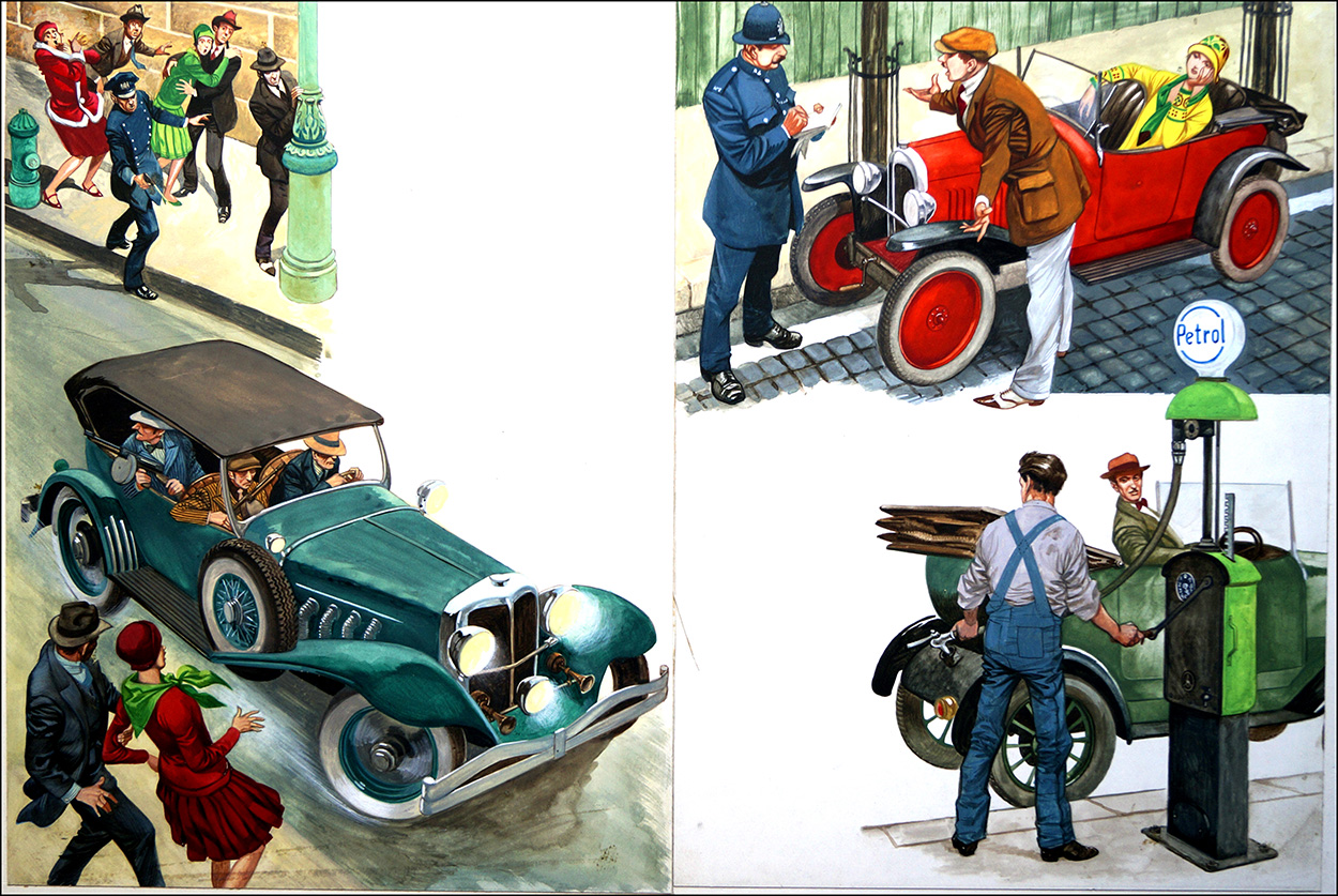 Car Troubles (Original) art by American History (Peter Jackson) at The Illustration Art Gallery
