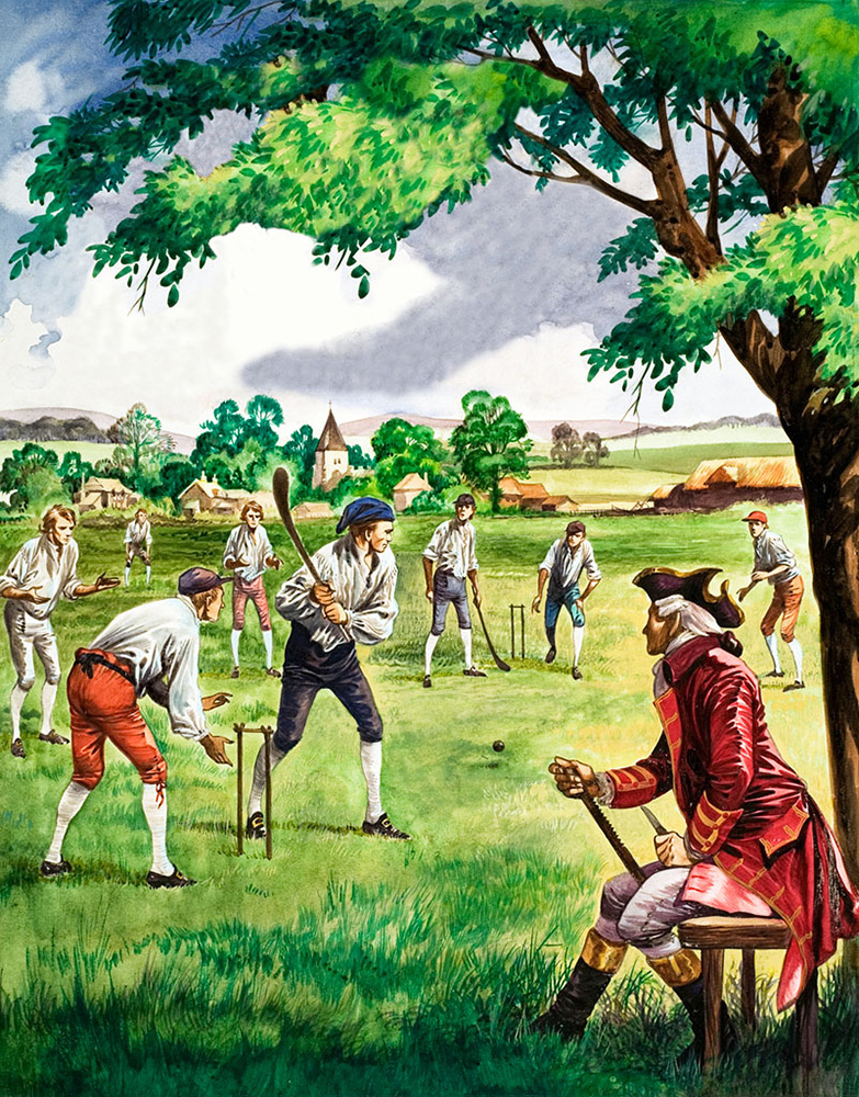 It's Just Not Cricket - as we know it (Original) art by British History (Peter Jackson) at The Illustration Art Gallery