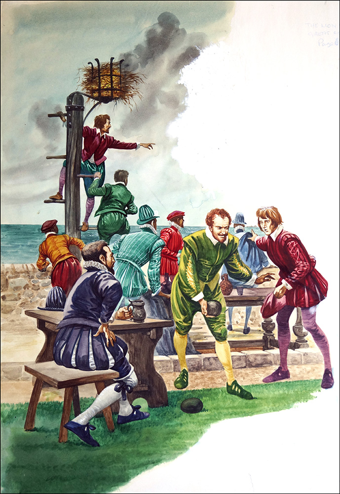 The Spanish Armada (Original) art by British History (Peter Jackson) at The Illustration Art Gallery