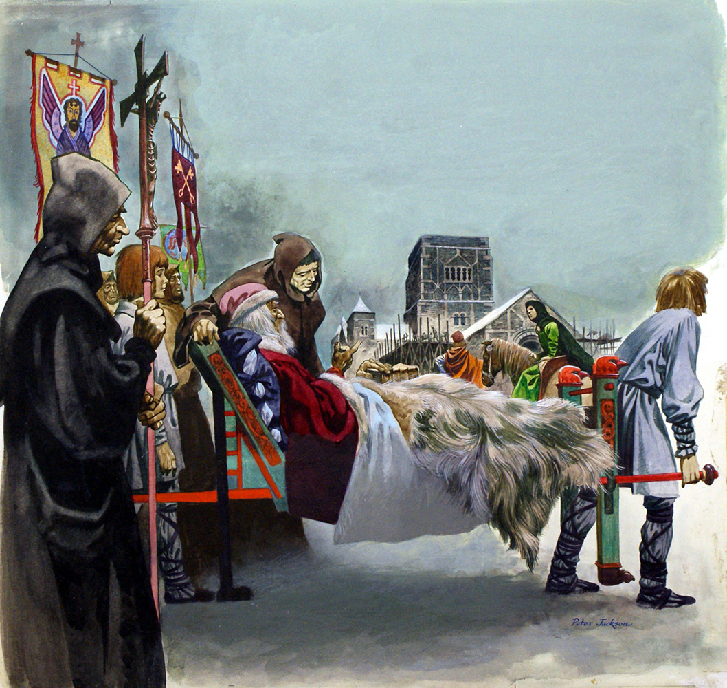 Edward the Confessor (Original) (Signed) art by British History (Peter Jackson) at The Illustration Art Gallery