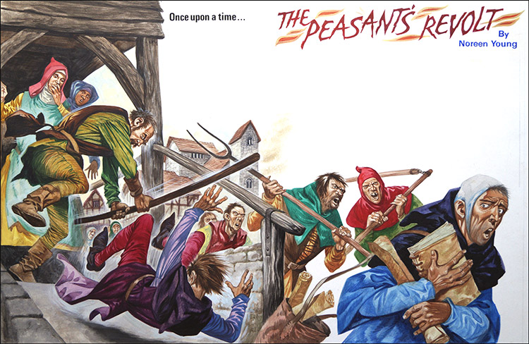 The Peasants Revolt (Original) by British History (Peter Jackson) at The Illustration Art Gallery