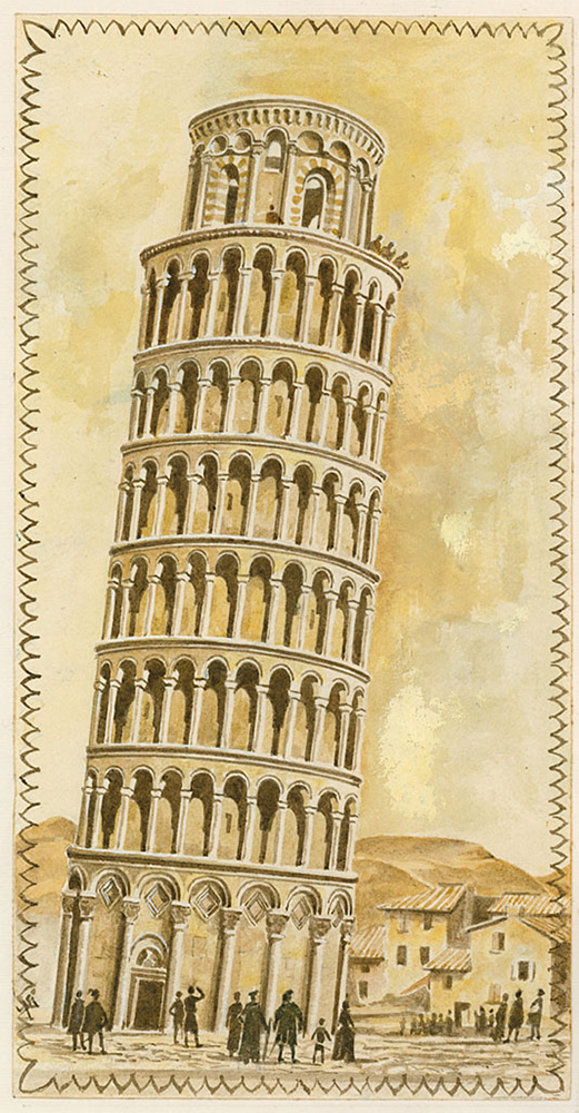 The Leaning Tower of Pisa (Original) art by Peter Jackson Art at The Illustration Art Gallery