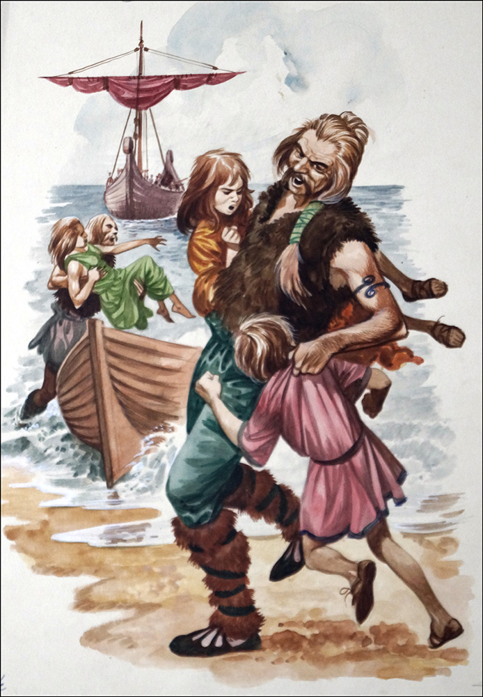Saint Patrick Kidnapped (Original) art by British History (Peter Jackson) at The Illustration Art Gallery