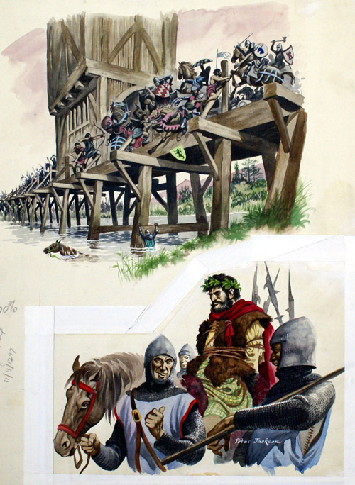 The Battle of Stirling (Original) (Signed) by British History (Peter Jackson) at The Illustration Art Gallery