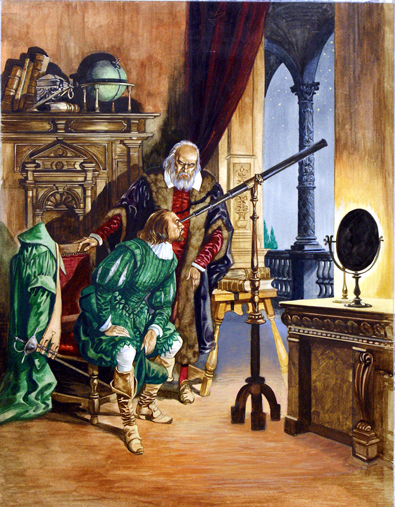 The Vision of Galileo (Original) art by Peter Jackson at The Illustration Art Gallery