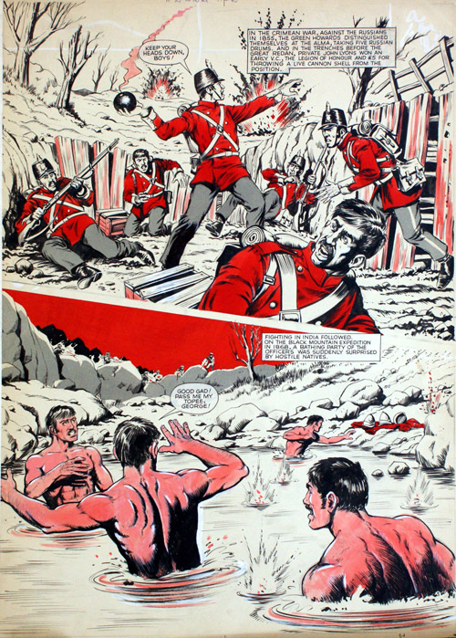 The Battling Yorkshiremen 2 (Original) by Sandy James at The Illustration Art Gallery