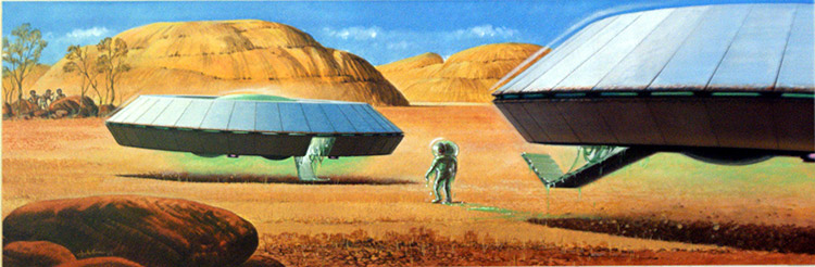 The Aliens (Original) (Signed) by Ron Jobson at The Illustration Art Gallery