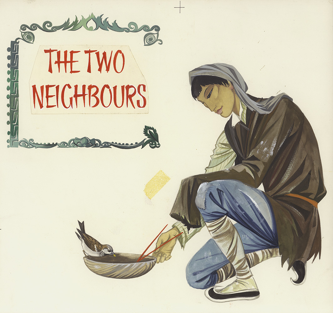 The Two Neighbours (Original) art by Janet & Anne Grahame Johnstone at The Illustration Art Gallery