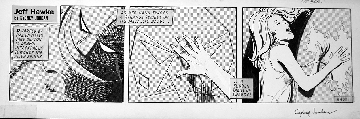 Jeff Hawke daily strip 4881 (Original) (Signed) art by Sydney Jordan Art at The Illustration Art Gallery