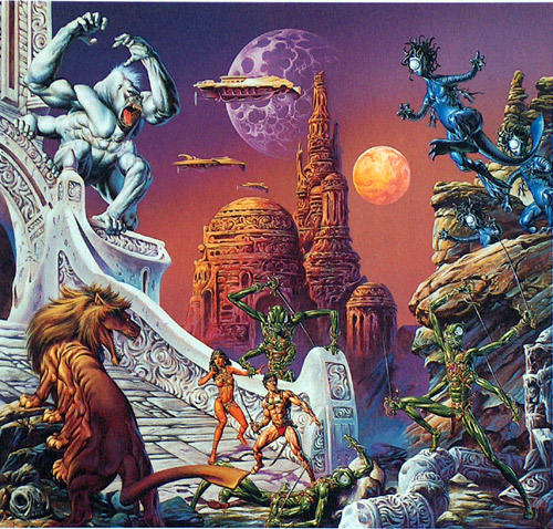 Space Opera (Limited Edition Print) (Signed) by Joe Jusko at The Illustration Art Gallery