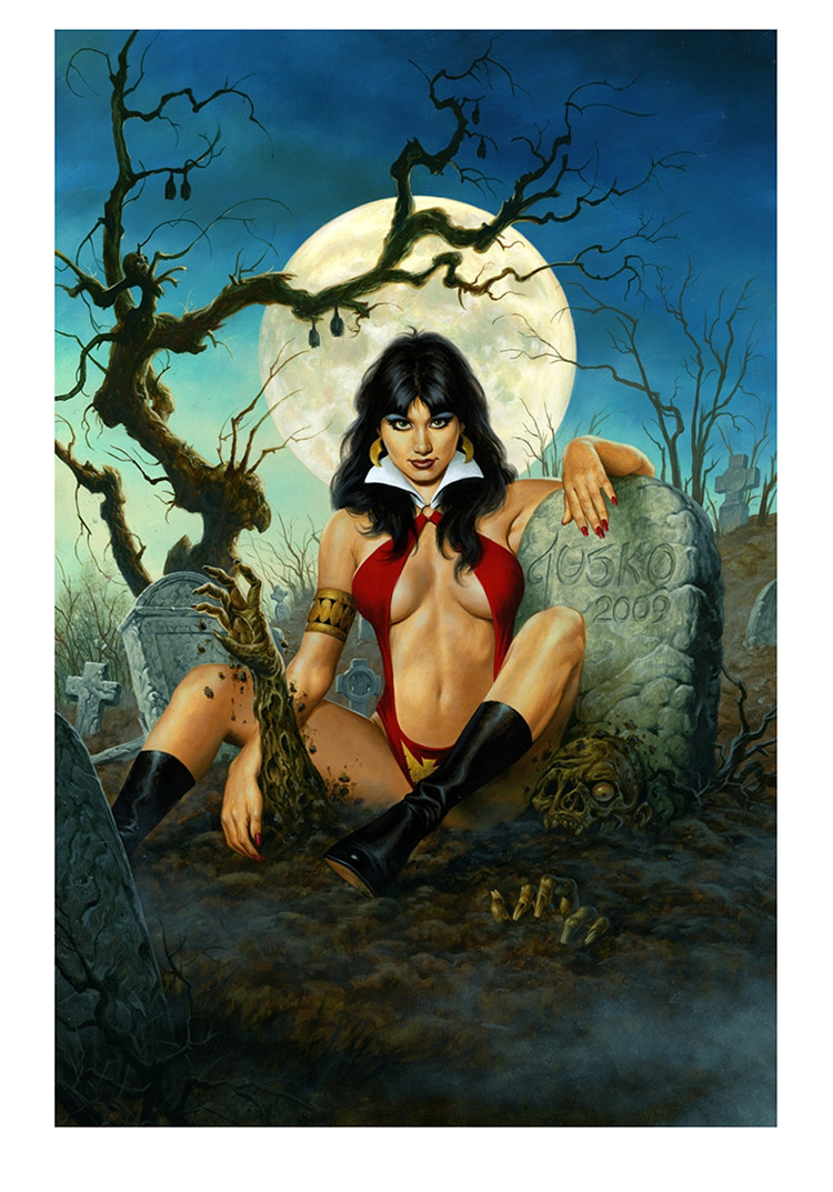 Signed Vampirella Print by Joe Jusko (click for bigger picture)