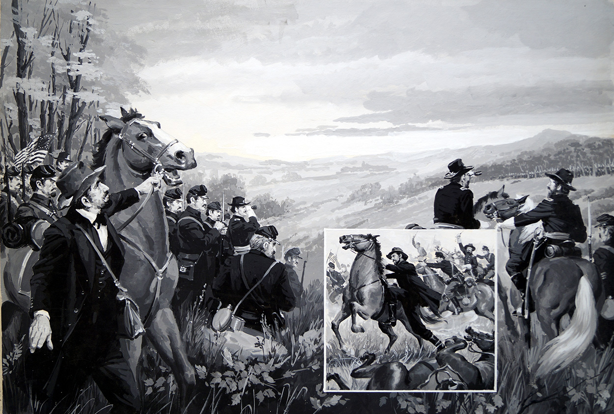 The Battle of Antietam Creek American Civil War (Original) art by Jack Keay Art at The Illustration Art Gallery