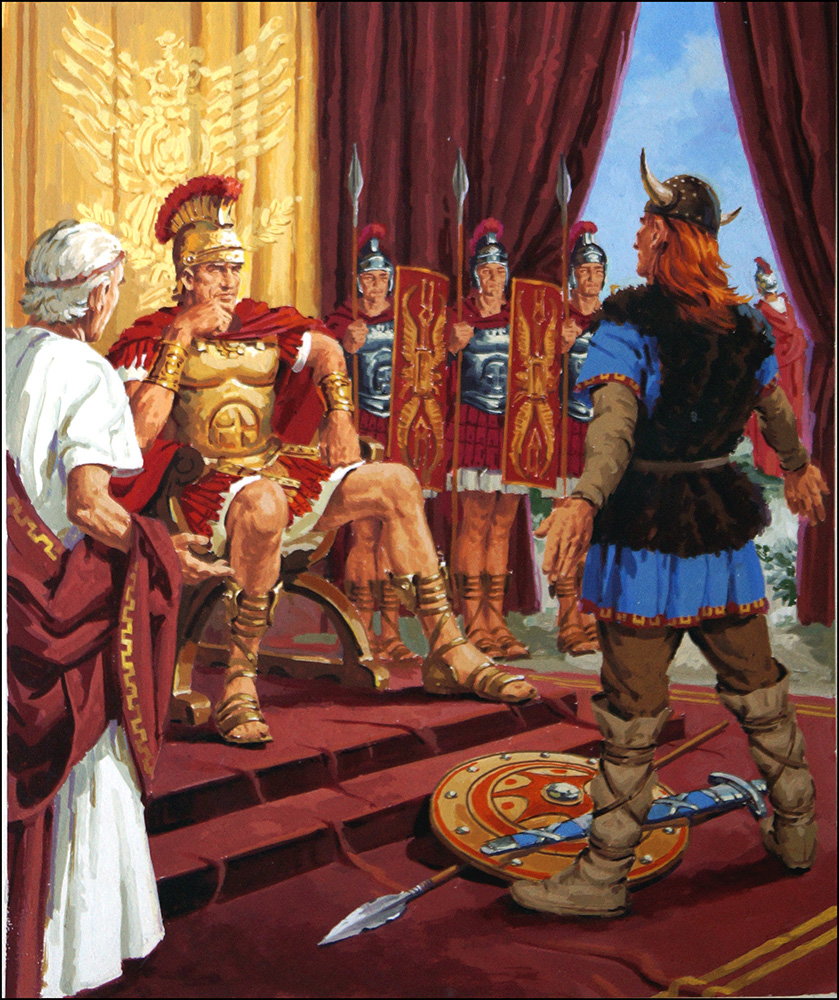 Caesar's Triumph in Gaul (Original) art by Jack Keay Art at The Illustration Art Gallery