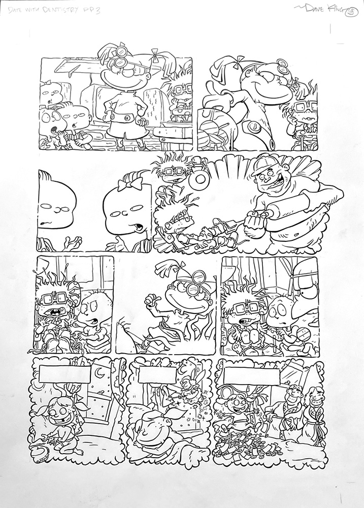 A Rugrats Adventure: Date With Dentistry page 3 (Original) (Signed) art by Dave King Art at The Illustration Art Gallery