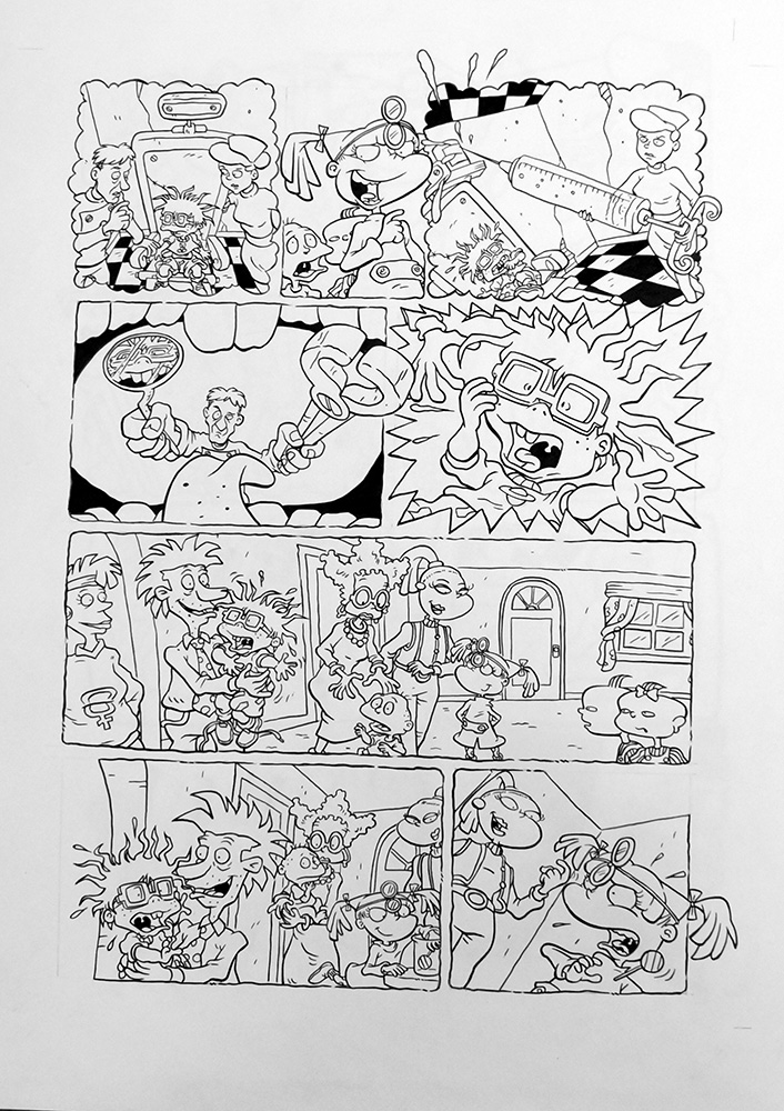 A Rugrats Adventure: Date With Dentistry page 5 (Original) (Signed) art by Dave King Art at The Illustration Art Gallery
