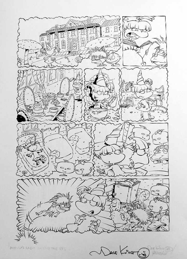 A Rugrats Adventure: Angelica's Fairly Unlikely Tale page 3 (Original) (Signed) art by Dave King Art at The Illustration Art Gallery