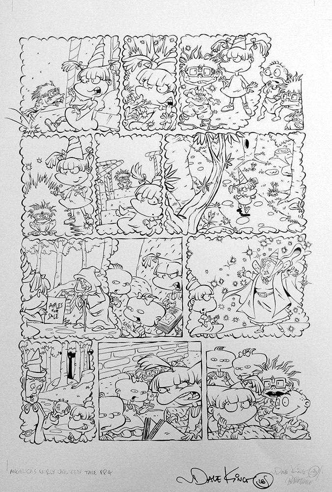 A Rugrats Adventure: Angelica's Fairly Unlikely Tale page 4 (Original) (Signed) art by Dave King Art at The Illustration Art Gallery