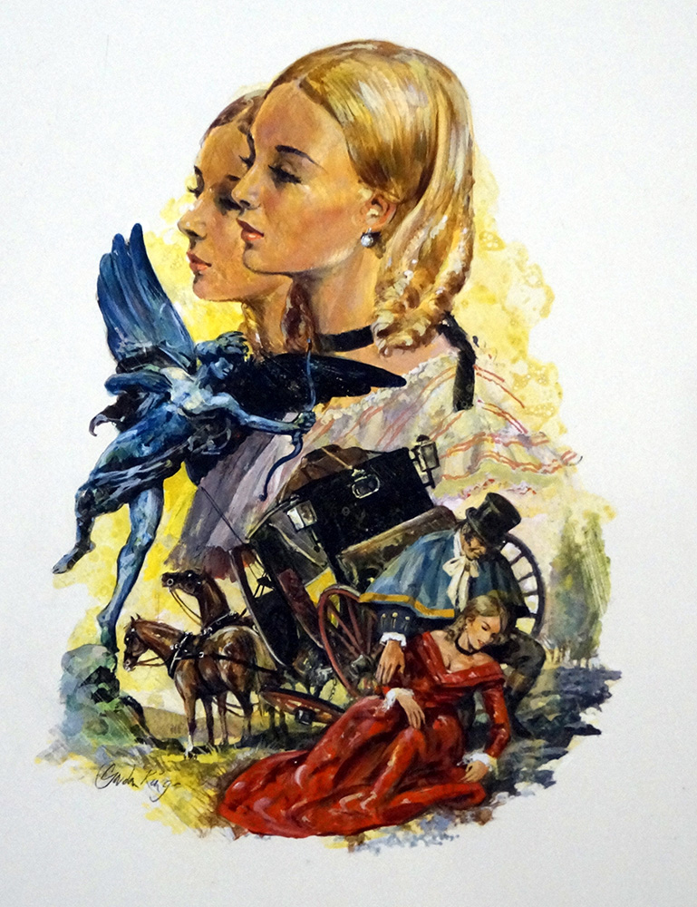 Stranger At The Wedding book cover art (Original) (Signed) art by Gordon King Art at The Illustration Art Gallery
